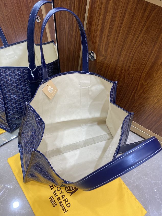 Goyard original canvas villette shopping tote bag GY0026 blue