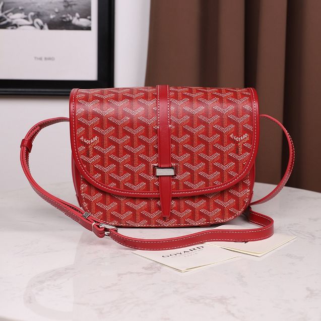 Goyard original canvas belvedere bag GY0012 red