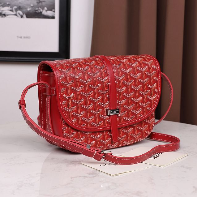 Goyard original canvas belvedere bag GY0012 red