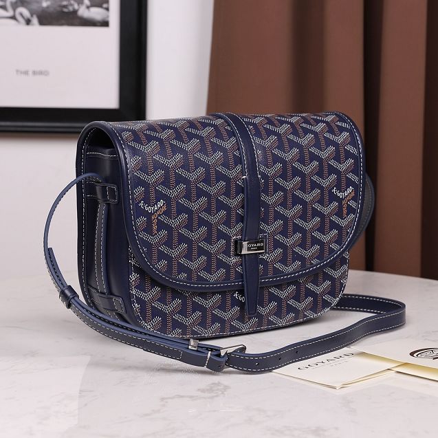 Goyard original canvas belvedere bag GY0012 royal blue