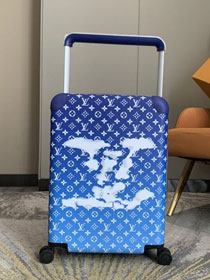 Louis vuitton original monogram horizon 55 rolling luggage M20411 blue