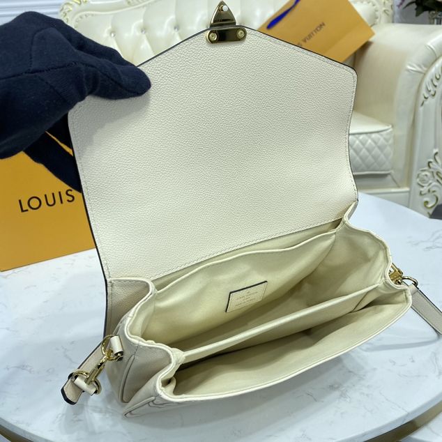 Louis vuitton original calfskin pochette metis M45596 white