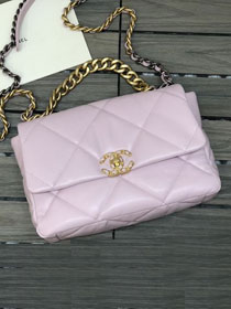 2021 CC original lambskin medium  19 flap bag AS1161 light pink