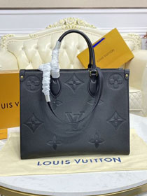 Louis vuitton original embossed calfskin onthego mm M45595 black