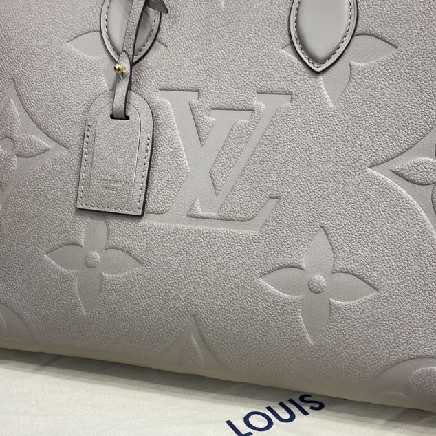 Louis vuitton original embossed calfskin onthego mm M45496 grey