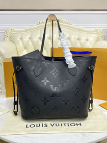 Louis vuitton original monogram empreinte neverfull mm M45685 black