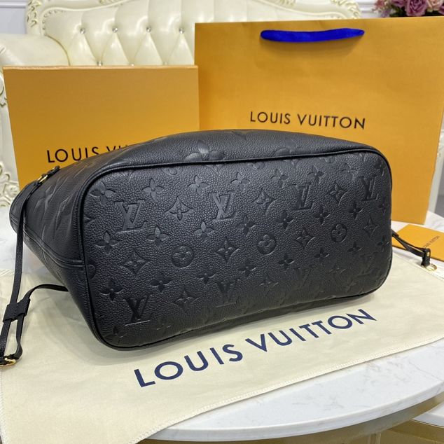 Louis vuitton original monogram empreinte neverfull mm M45685 black