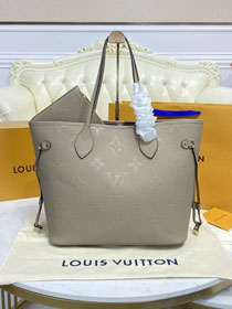 Louis vuitton original monogram empreinte neverfull mm M45686 grey