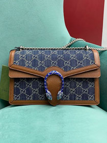 2021 GG original denim dionysus shoulder bag 400249 blue&brown