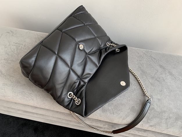 YSL original lambskin puffer medium bag 577475 black