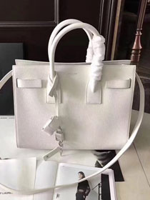 YSL original soft calfskin medium sac de jour bag 477477 white