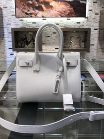 YSL original soft calfskin small sac de jour bag 466283 white