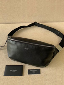 YSL original calfskin belt bag 505671 black