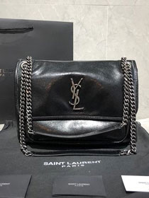 YSL original calfskin niki medium bag 498894 black