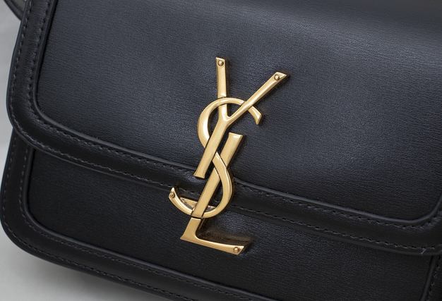 YSL original calfskin solferino small satchel 634306 black