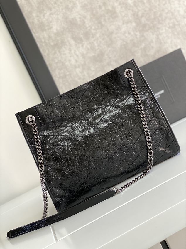 YSL original calfskin niki shopping bag 577999 black