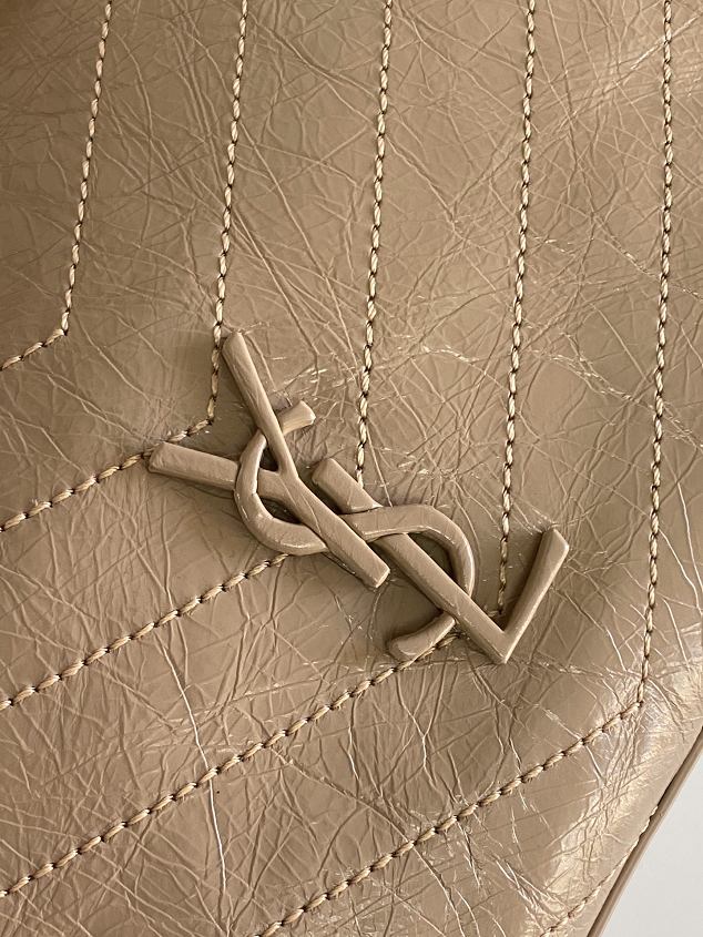 YSL original calfskin niki shopping bag 577999 khaki