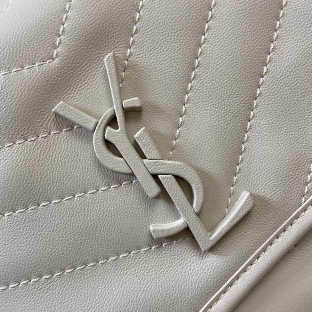 YSL original lambskin niki medium bag 498894 white