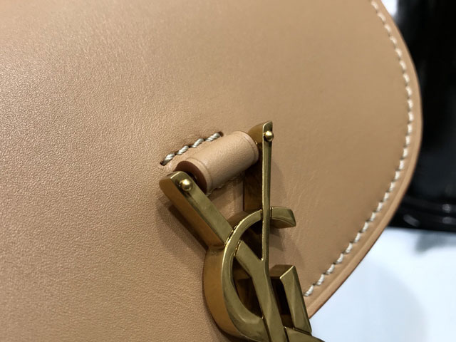 YSL original smooth calfskin kaia mini satchel bag 623097 apricot