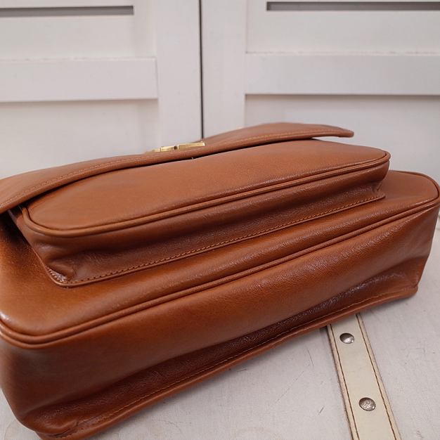 YSL original lambskin niki large bag 498912 brown	