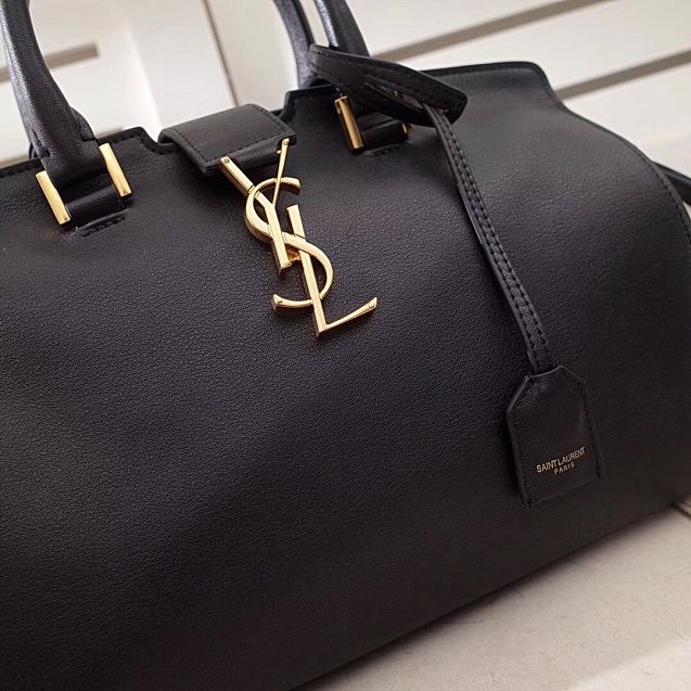 YSL original calfskin small cabas bag 394461 black