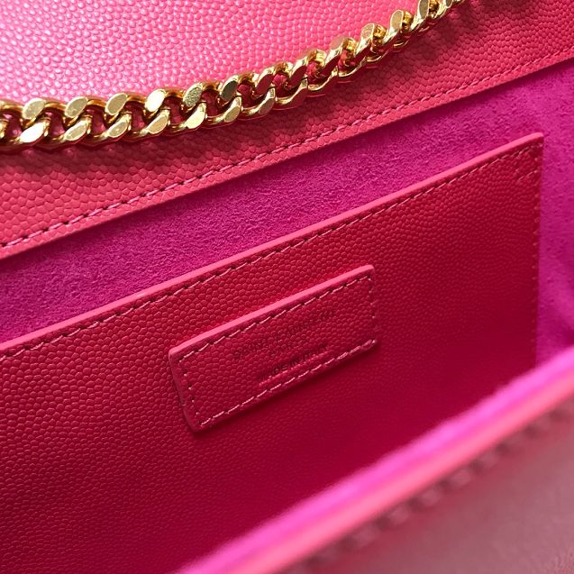 YSL original grained calfskin medium kate satchel 326078 pink