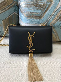 YSL original smooth calfskin mini kate bag 326076 black