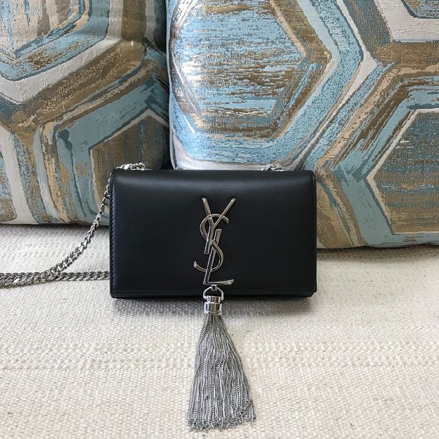 YSL original smooth calfskin mini kate bag 326076 black