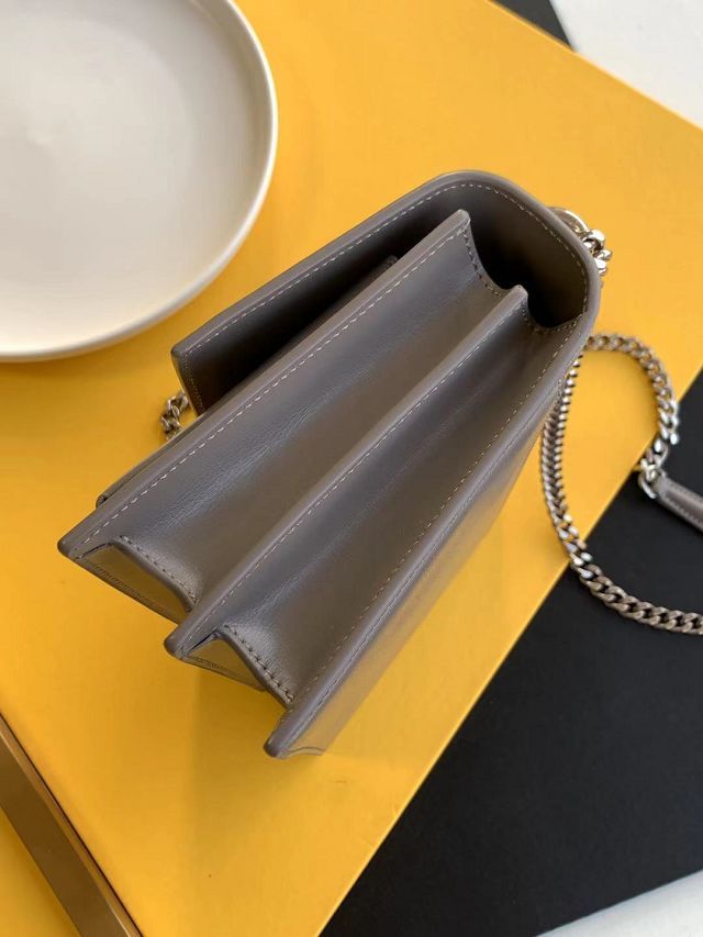 YSL original smooth calfskin medium sunset bag 442906 grey