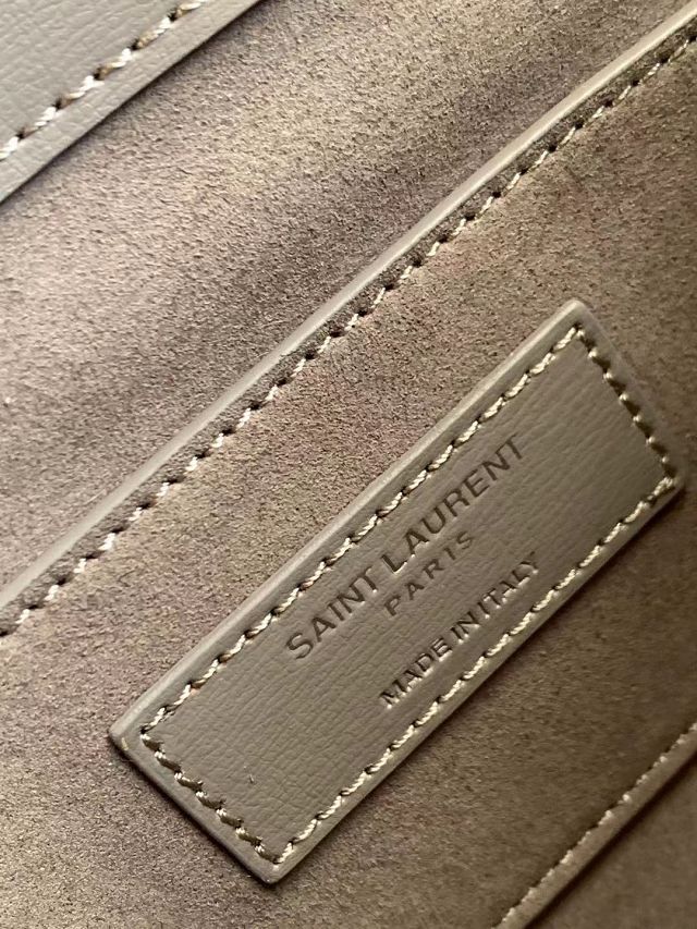 YSL original smooth calfskin medium sunset bag 442906 grey