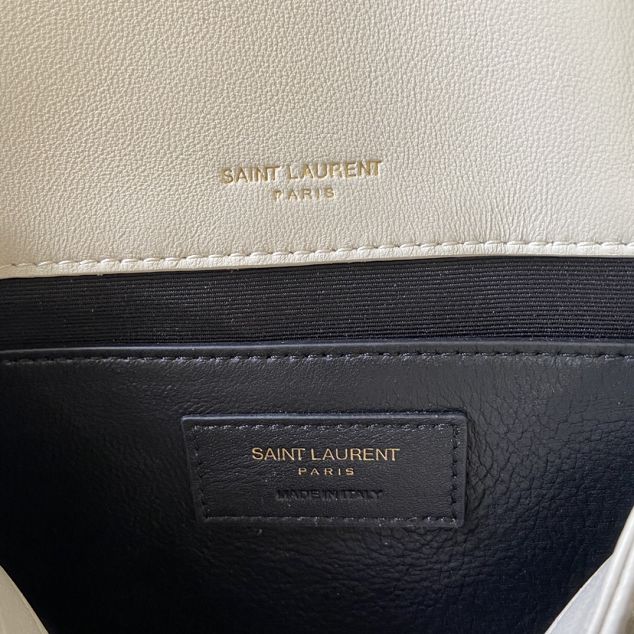 YSL original lambskin niki baby bag 533037 white