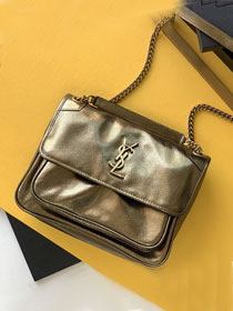 YSL original calfskin niki medium bag 498894 gold