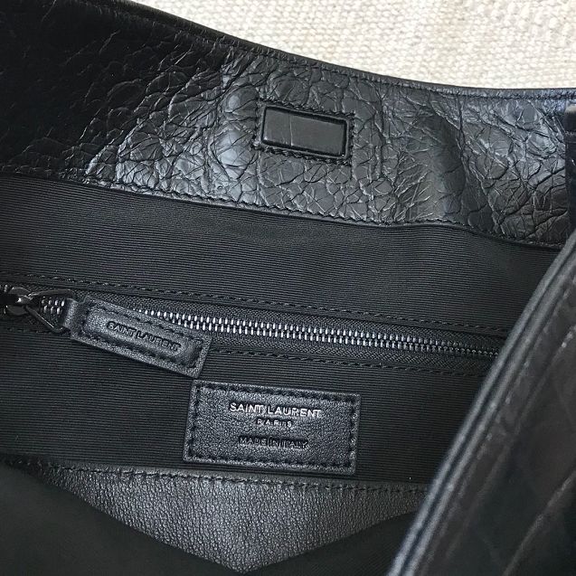 YSL original crocodile calfskin niki shopping bag 577999 black