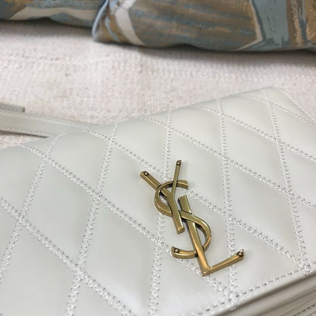 YSL original lambskin angie chain bag 568906 white