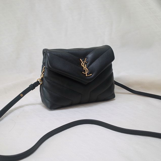 YSL original calfskin loulou mini bag 467072 black