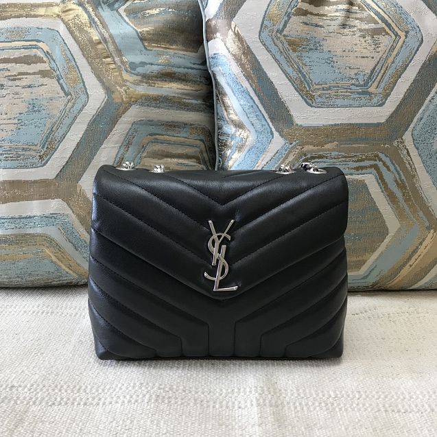 YSL original calfskin loulou small bag 464676 black