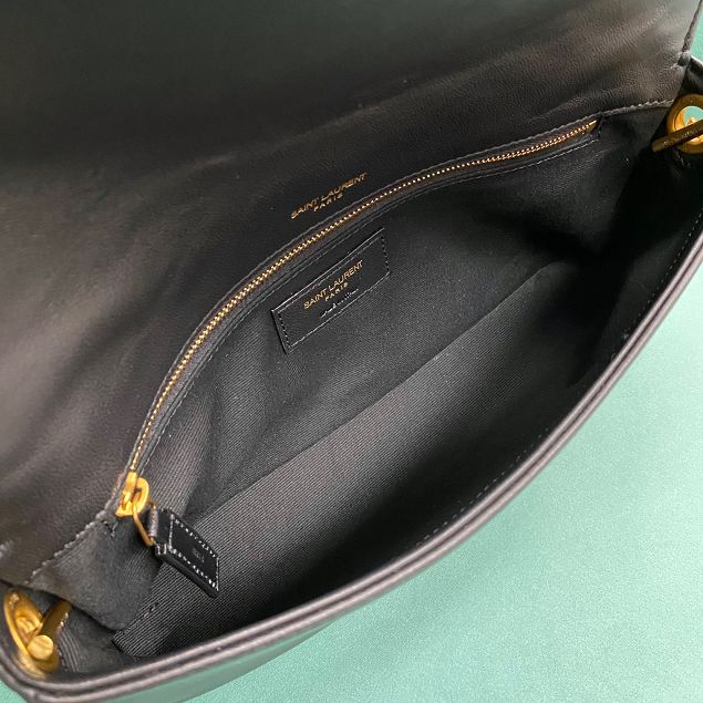 YSL original lambskin envelope clutch bag 632014 black