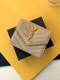 YSL original grained calfskin zippy wallet 403943
