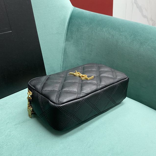 YSL original lambskin becky chain bag 608941 black