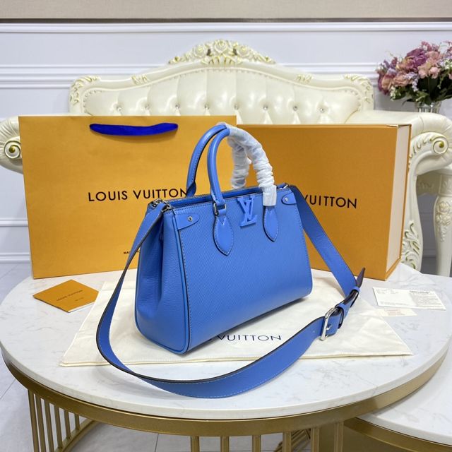 2021 Louis vuitton original epi leather grenelle tote bag pm M57680 blue