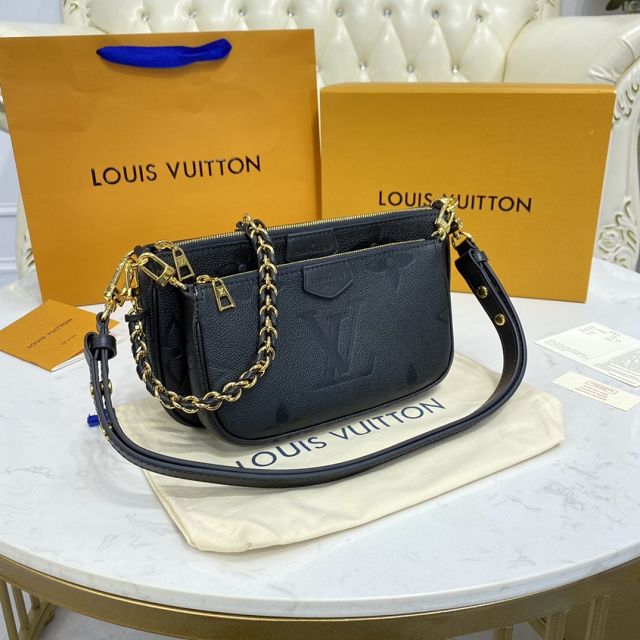 2021 louis vuitton original calfskin multi pochette M80399 black