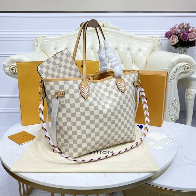 2022 Louis vuitton original damier azur neverfull mm N50047