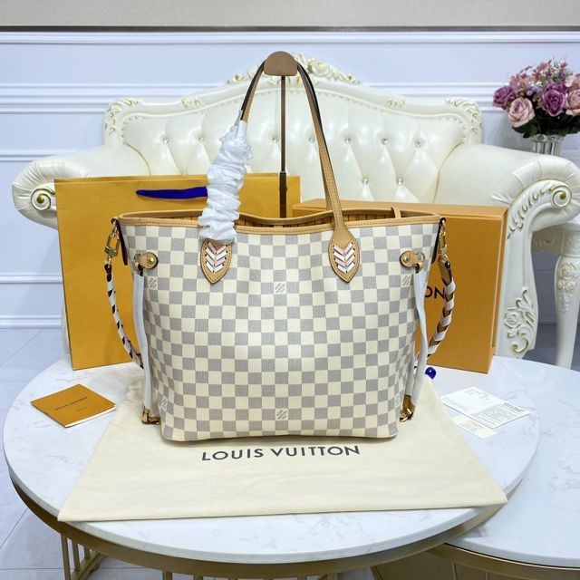 2022 Louis vuitton original damier azur neverfull mm N50047