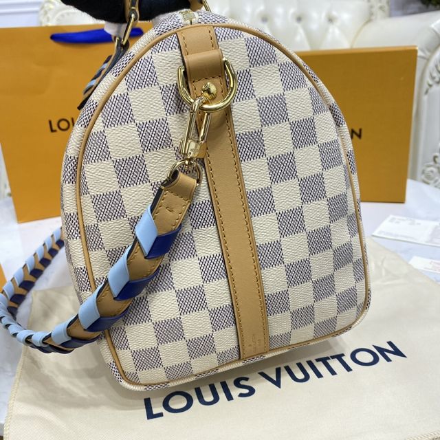 2021 Louis vuitton original damier azur speedy 30 N50054