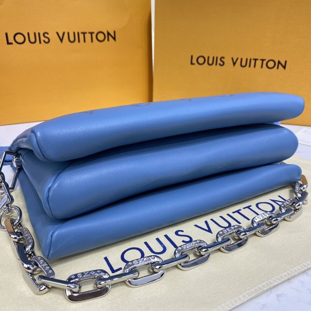 2023 Louis vuitton original lambskin coussin pm bag M57936 light blue