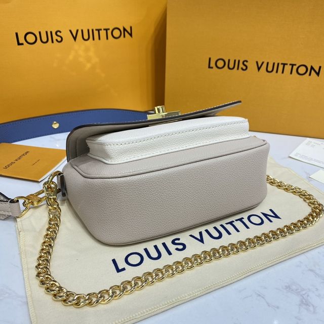 Louis vuitton original calfskin lockme tender bag M58554 grey