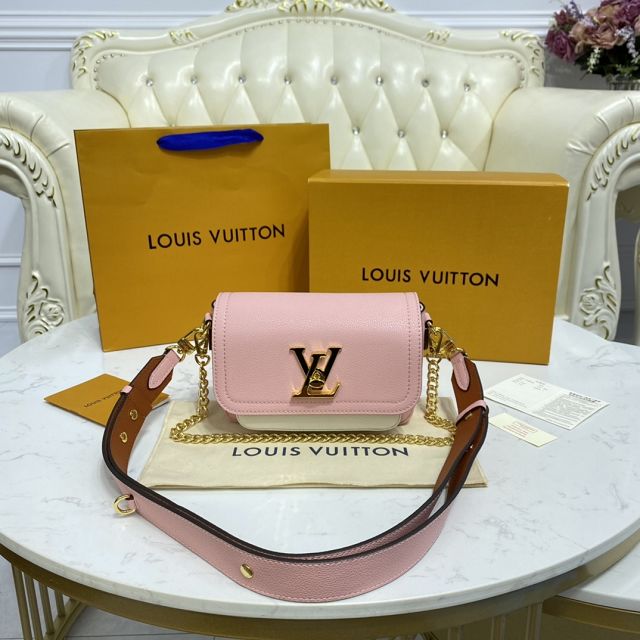 Louis vuitton original calfskin lockme tender bag M58555 pink