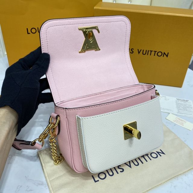 Louis vuitton original calfskin lockme tender bag M58555 pink