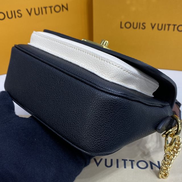 Louis vuitton original calfskin lockme tender bag M58557 black