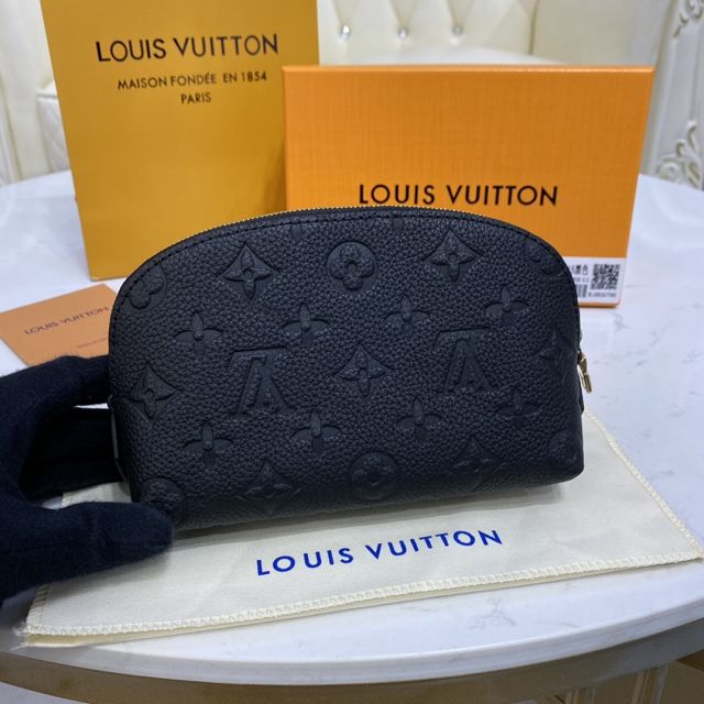 Louis vuitton original calfskin cosmetic pouch m69412 black